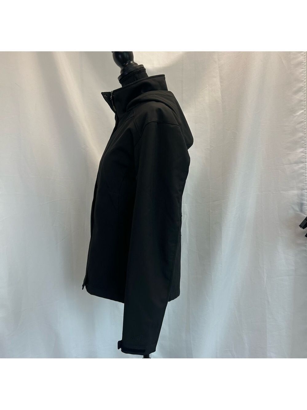 Avia black hooded full front zip long sleeve jacket coat Sz M - Picture 4 of 15